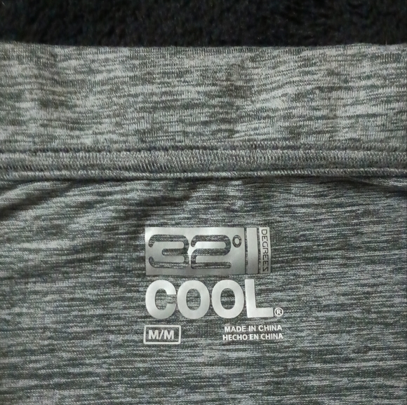 32 Degrees Cool Short Sleeve Polo Shirt Gray Men's Size Medium - Picture 2 of 3